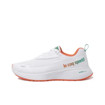 Le Coq Sportif Exceltif 2.0 Low-Top Casual Shoes Unisex White Orange