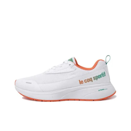 Le Coq Sportif Exceltif 2.0 Low-Top Casual Shoes Unisex White Orange
