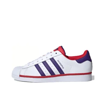 Adidas Originals Superstar White Purple Scarlet