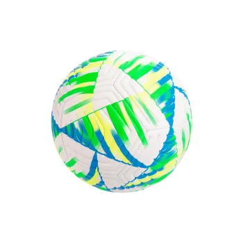 Kaikang Size 5 Soccer PU Machine Stitched Soccer Ball Unisex White Green