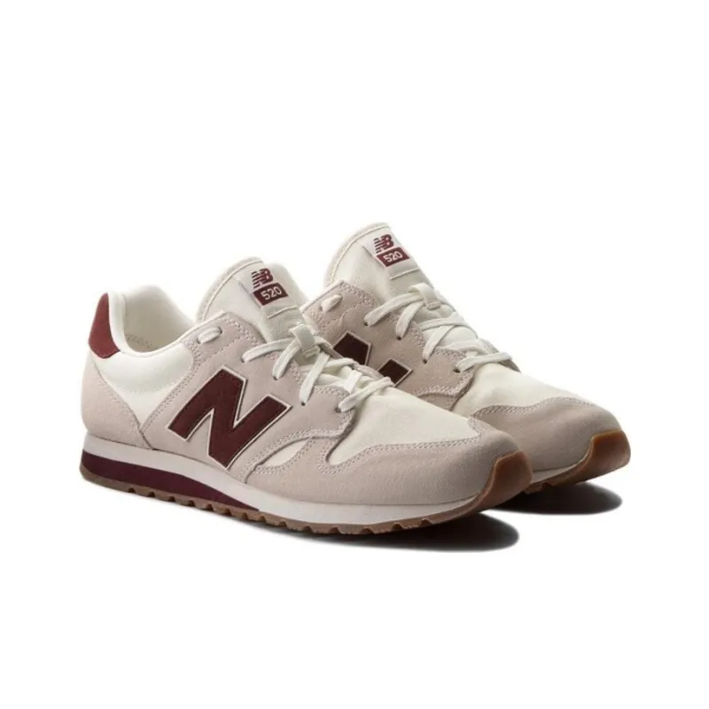 New Balance 520 Shoes Beige/Grey/Red-2