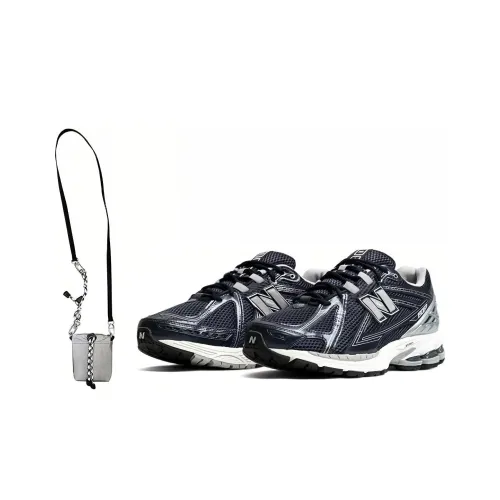 New Balance NB 1906R Anti Slip Wear Resistant Low Top Running Shoes Unisex Navy Blue Shoe Bag Set