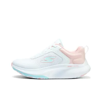Skechers Anti Slip Wear Resistant Low Top Casual Running Shoes Women's White Pink Blue