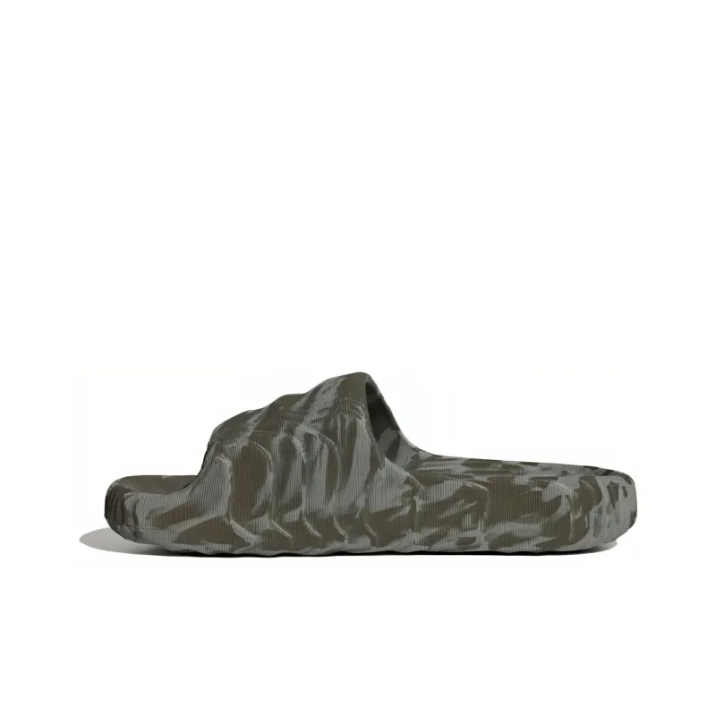 Adidas Adilette 22 Slides Olive Strata Silver Green-0