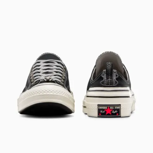 Chuck 70 Converse Hacked Heel Low 'Black Reflective'-3