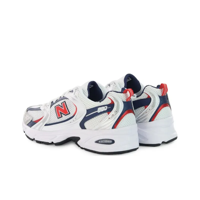 New Balance 530 White Team Red Navy-3