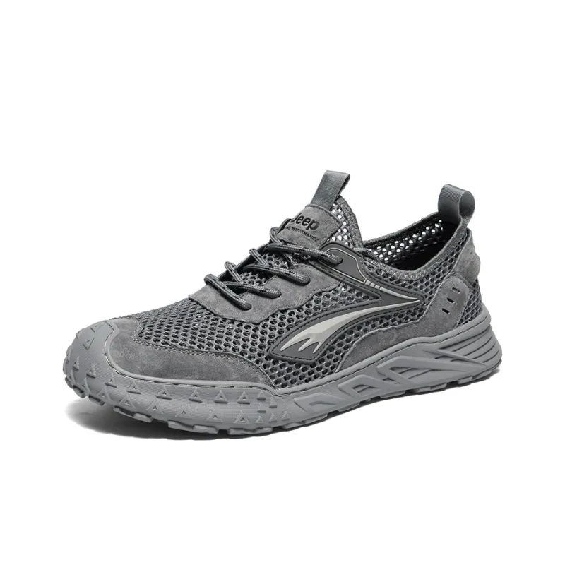 Jeep Shock Absorbers Slip Resistant, Abrasion Resistant, Breathable Low Top Running Shoes Men's-1