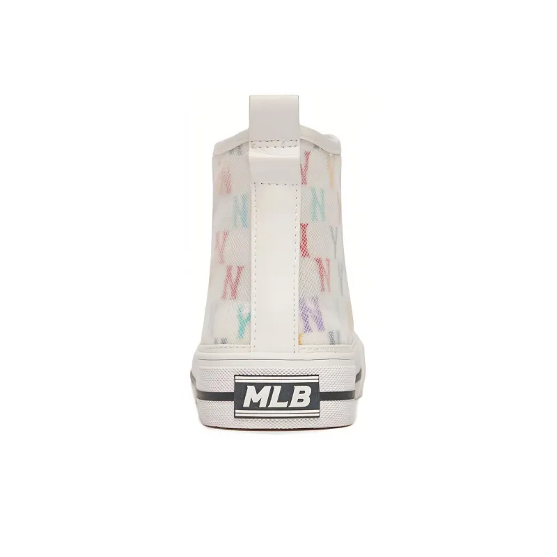 MLB Playball Canvas Shoes Unisex High Top White/Multicolor Color-4