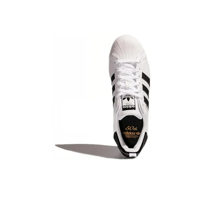 Adidas Originals Superstar Shoes 'Black White Gold'-4