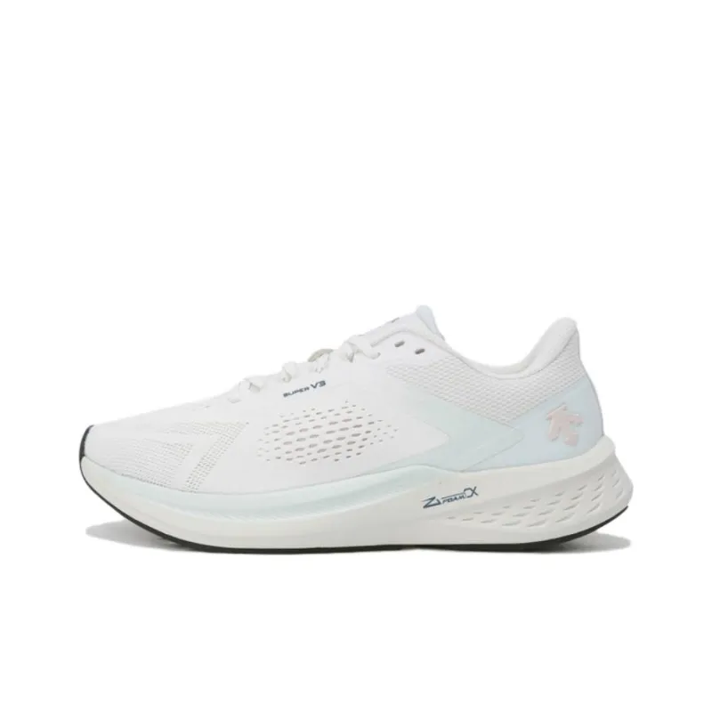 DESCENTE ENERZITE SUPER V3 Cushioning Slip Resistant Low Top Running Shoes Unisex Beige-0