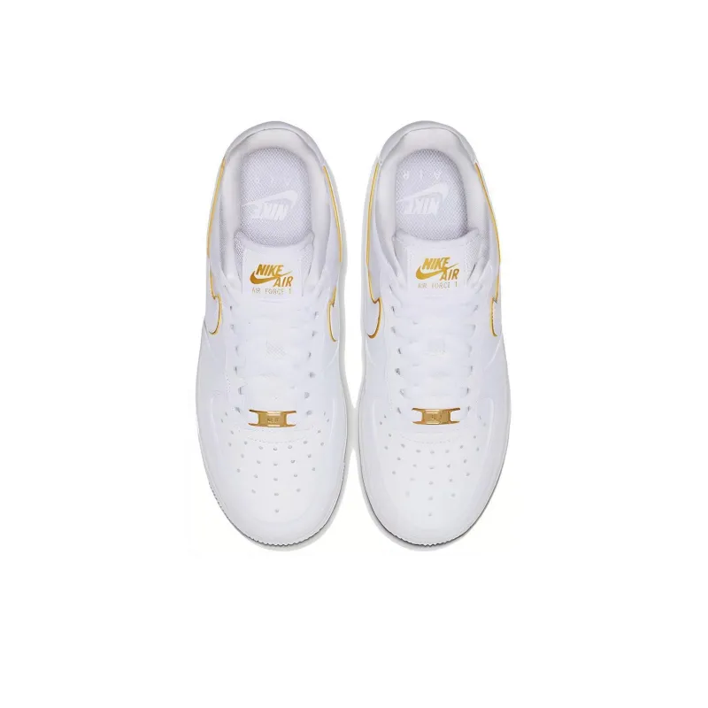Nike Air Force 1 Low White Gold Swoosh Women's-3