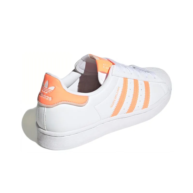 Adidas Originals Superstar Shoes 'Fluorescent Orange' Women's-3
