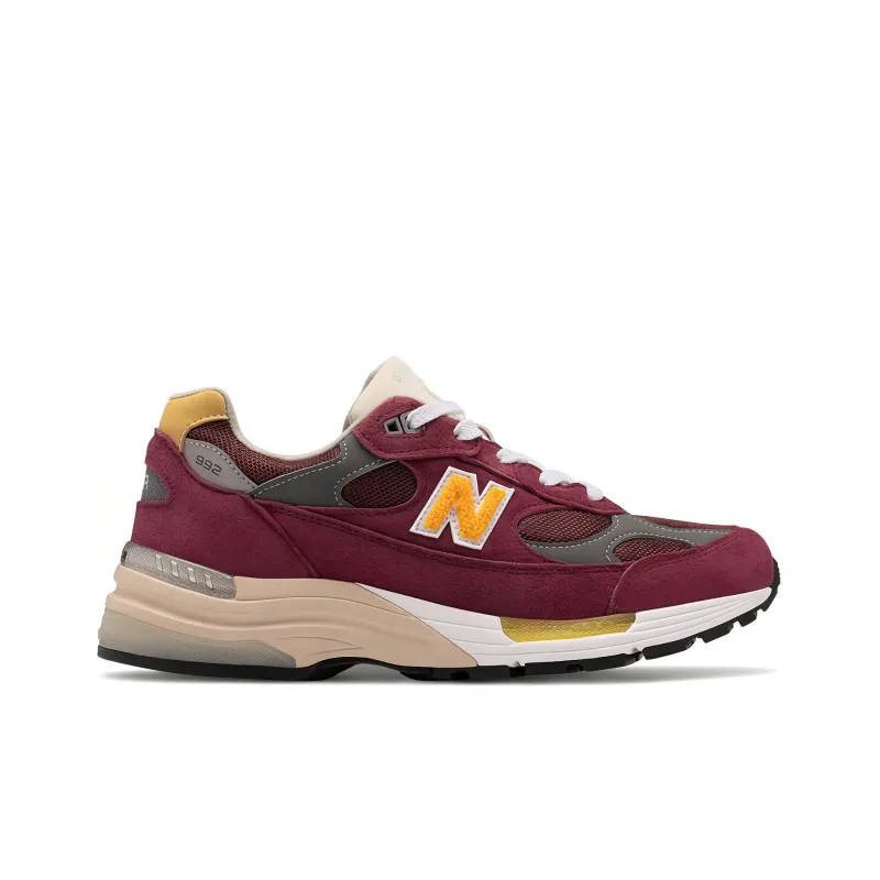New Balance 992 Burgundy Gold-1