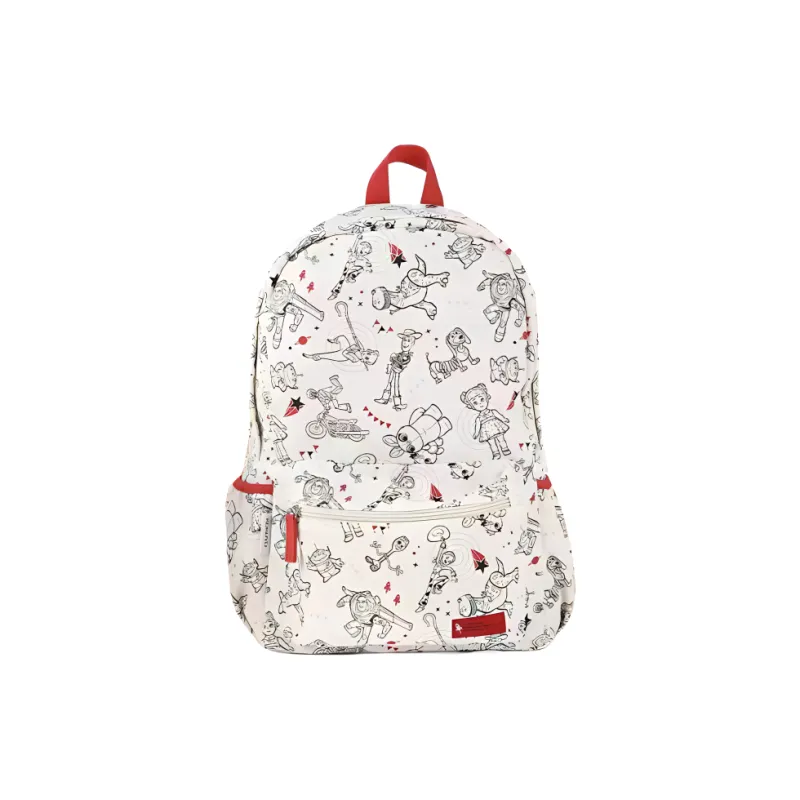Disney Canvas Backpack Regular Unisex Navy Pine/Black/White Mickey/Transformers Toys-6
