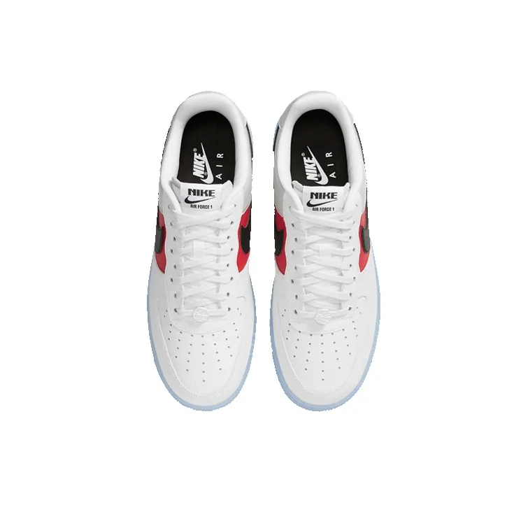 Nike Air Force 1 Low White Red Black Icy Soles-3