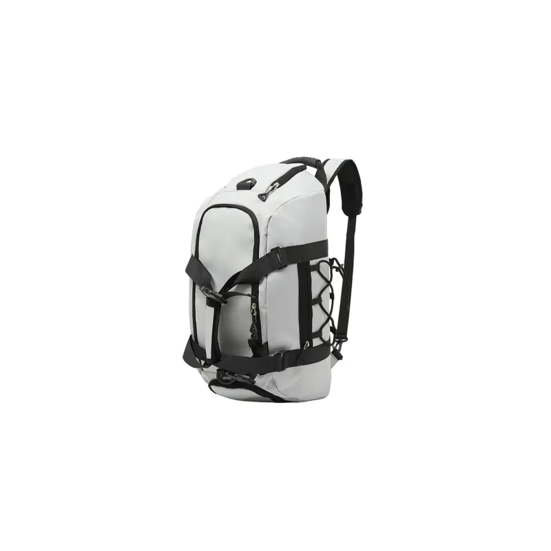 MUYKUY Oxford Hiking Bag Backpack Regular Unisex Light Gray/Black-0