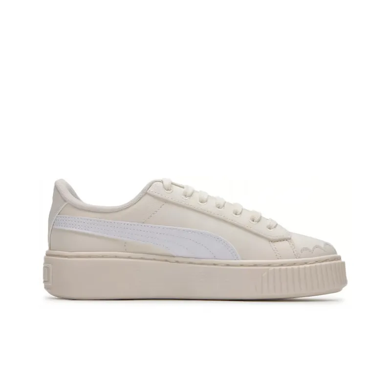 PUMA Breathable Coverage Low Top Skateboard Shoes Women's White-1