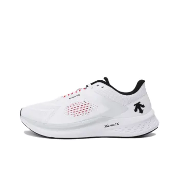 DESCENTE ENERZITE SUPER V3 Cushioned Slip Resistant Low Top Sports Running Shoes Unisex Pearl White