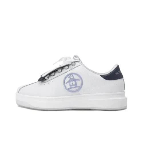 DESCENTE Casual Shoes Women's Low-Top White/Blue