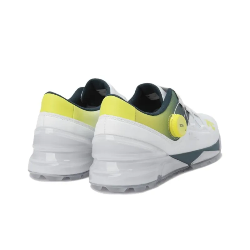 DESCENTE Lightweight Low Top Golf Shoes Men's White Green Overseas Version-2