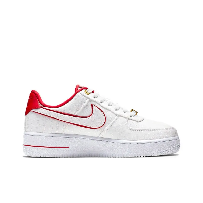 Nike Air Force 1 Low Lux White Red Women's-1
