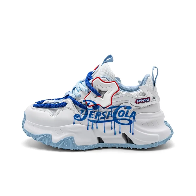 Pepsi Jelly Color Series Cushioned Slip-Resistant Abrasion-Resistant Low-Top Chunky Sneakers Unisex Exclusive Box-36