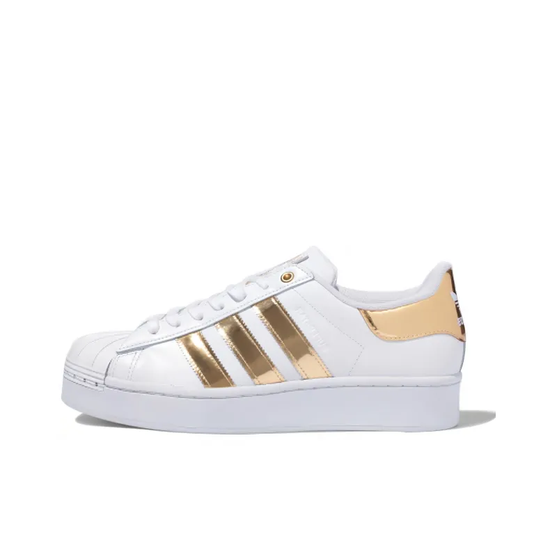 Adidas Originals Superstar Bold 'White Gold Metallic' Women's-0