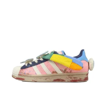 Melting Sadness X Adidas Originals Superstar Skateboard Shoes Unisex Low Top Pink/White