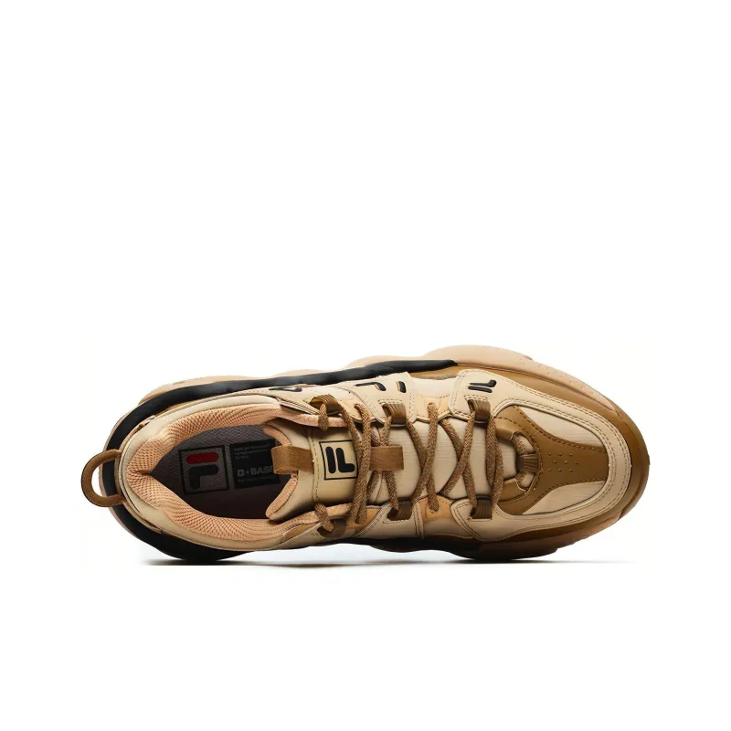 FILA Panini Low-Top Vintage Basketball Shoes Men's Copper Brown-2