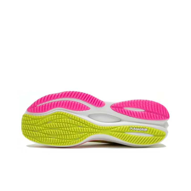 PUMA Velocity Nitro 3 Anti Slip Wear Resistant Low Top Casual Running Shoes Women's Yellow-4