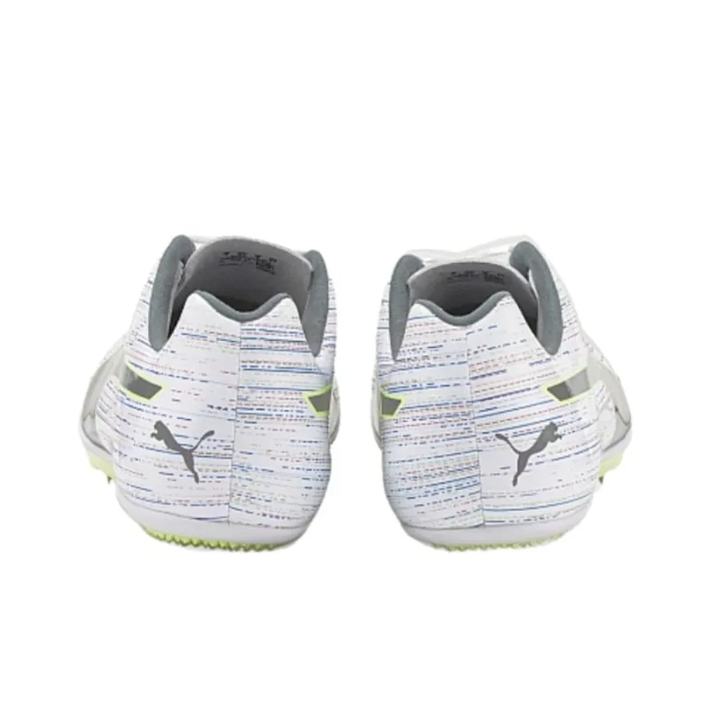 PUMA EvoSPEED Sprint 13 Cushioning, Wear Resistant Low Top Running Shoes Men's Yellow White-3