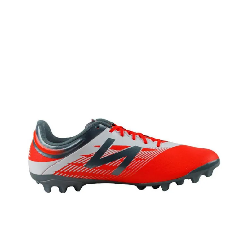 New Balance NB NEW B AG Rubber Short Studs Cushioned Slip Resistant Abrasion Resistant Soccer Shoes Men's Red Gray-1