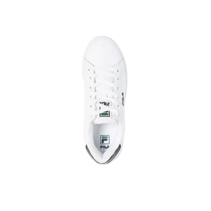 FILA Court Plumpy Lite Wear resistant And Lightweight Low Top Skateboard Shoes Unisex White Blue-3