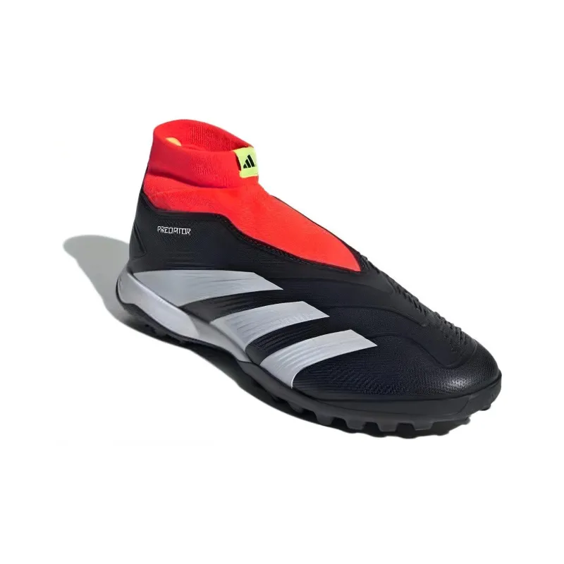 Adidas Predator 24 League Laceless Turf Core Black Cloud White Solar Red-2
