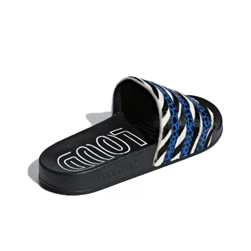 Adidas Originals Adilette 'Core Black Blue White' Women's-2