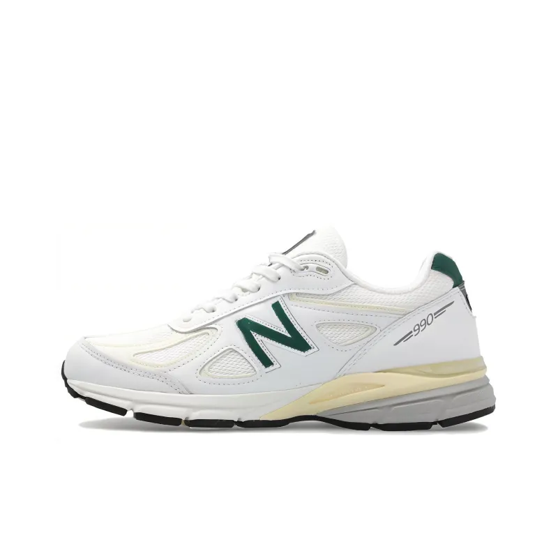 New Balance 990v4 MiUSA White Green-0