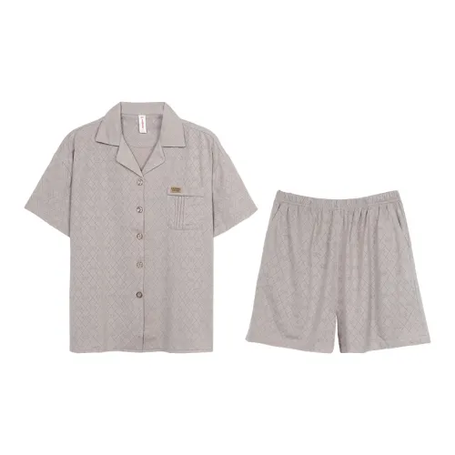 WOLFSFUL Pajama Set Women's Gray Apricot