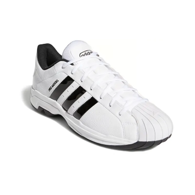 adidas Pro Model 2G Low White Black-2