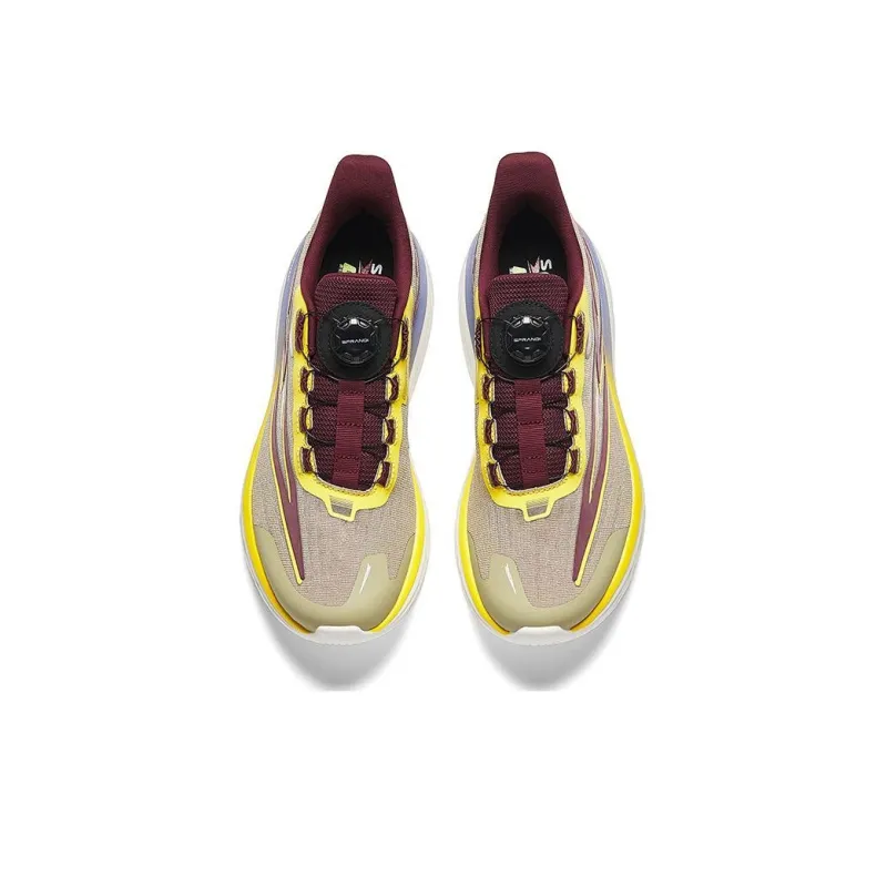 Sprandi Rolling Dome Lite Running Shoes Men Low Top Toffee Yellow/Wine Red Purple/Yellow Cream 6-3
