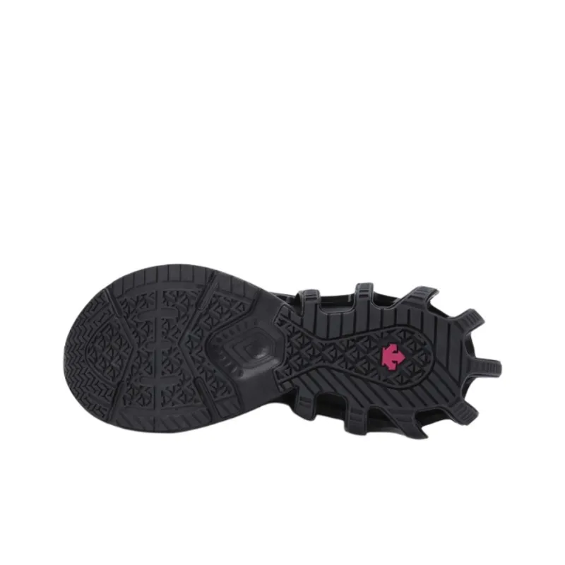 DESCENTE Shock Absorbers With Slip Resistant Features Low Top Running Shoes Unisex Black-4