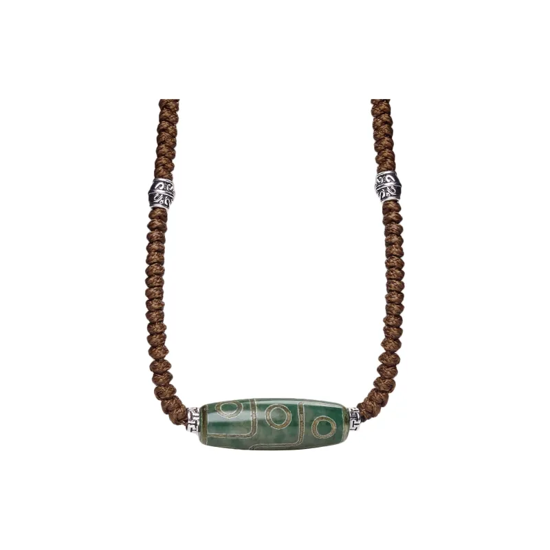 Artisan Lock Heart Jade Agate Jade Necklaces Unisex-0