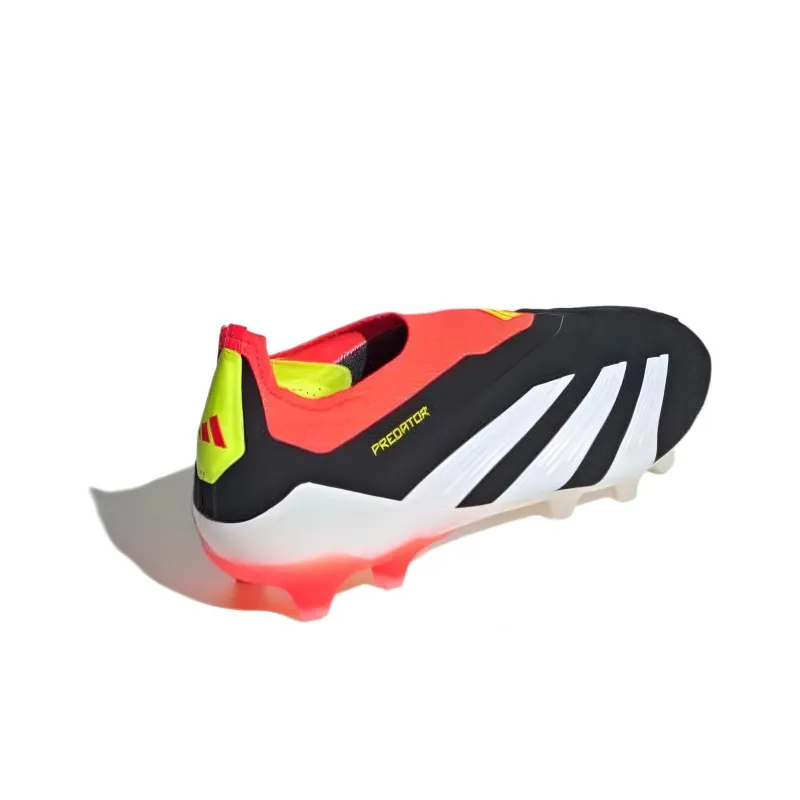 Adidas PREDATOR ELITE Soccer Shoes Unisex Low Top Black/Red-3