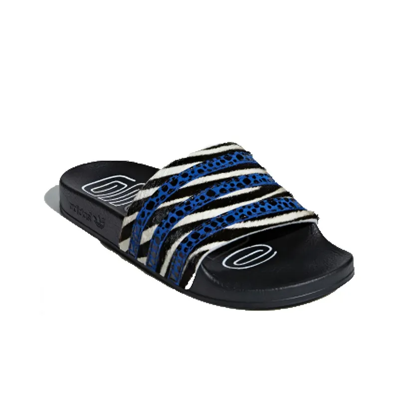 Adidas Originals Adilette 'Core Black Blue White' Women's-1