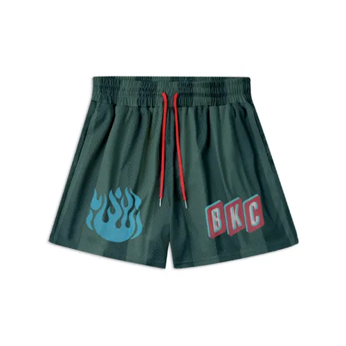 BKCXZICE Sports Shorts Men BKC Small Flame Stripes Shorts - Jasper