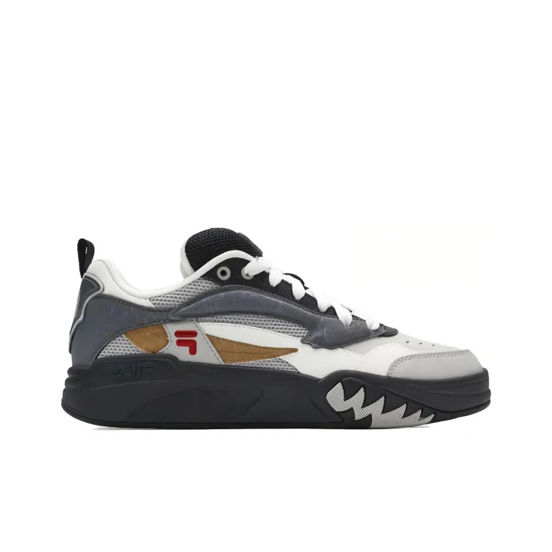 FILA DESPERADO Cushioning Support Low Top Vintage Basketball Shoes Men's Gray White Black-1