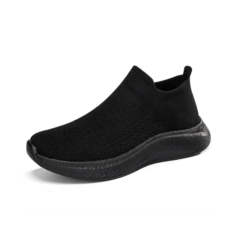 SENGUIBUCK Cushioning Breathable Lightweight Low-Top Casual Shoes Men's Black-0