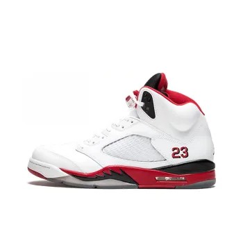 JORDAN 5 Retro Fire Red Black Tongue 2013