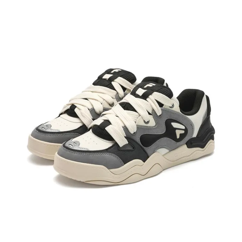 FILA FUSION KICKDX Quick Drying Impact Resistant Water Resistant Low Top Skateboard Shoes Men's Milk White Gray-2