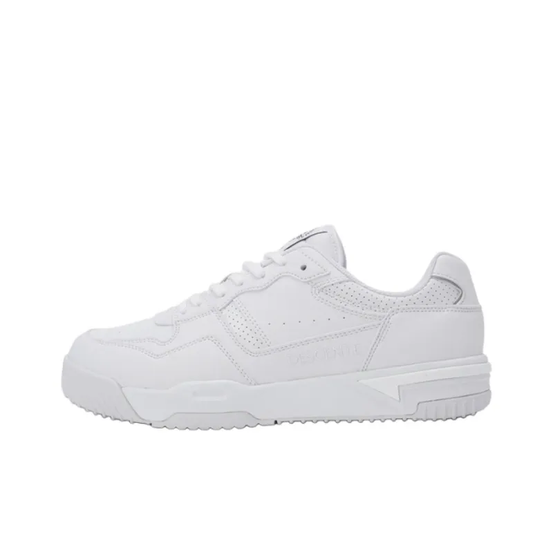 DESCENTE Dribble V2 Anti Slip Wear Resistant Low Top Skateboard Shoes Unisex White-0