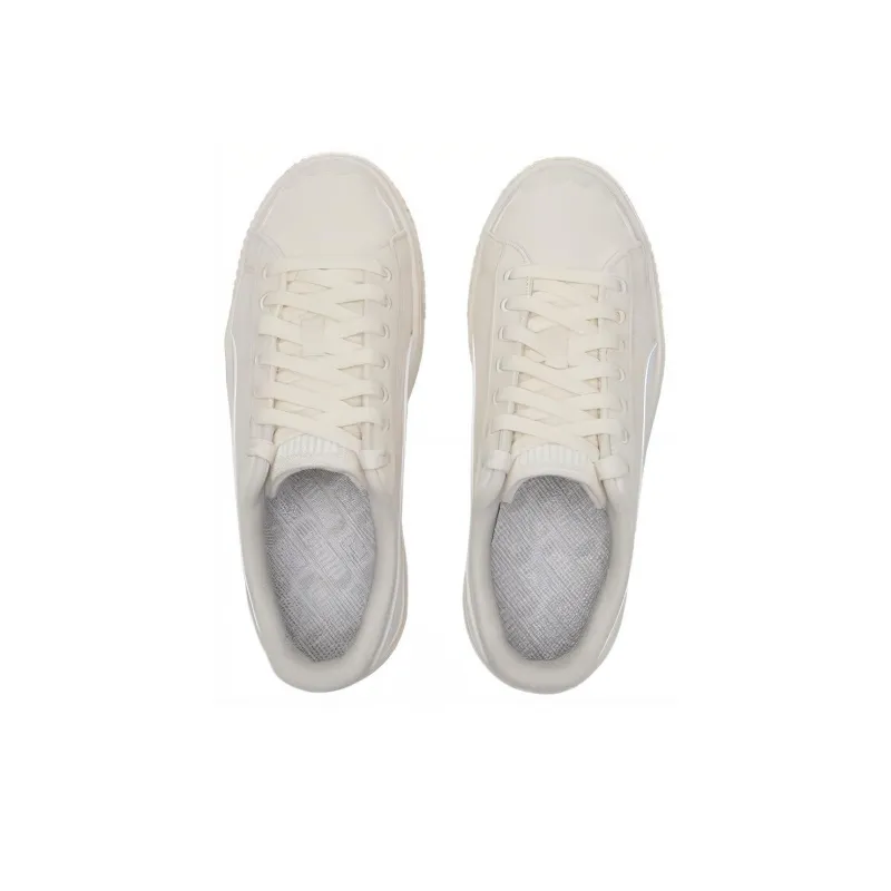 PUMA Breathable Coverage Low Top Skateboard Shoes Women's White-3